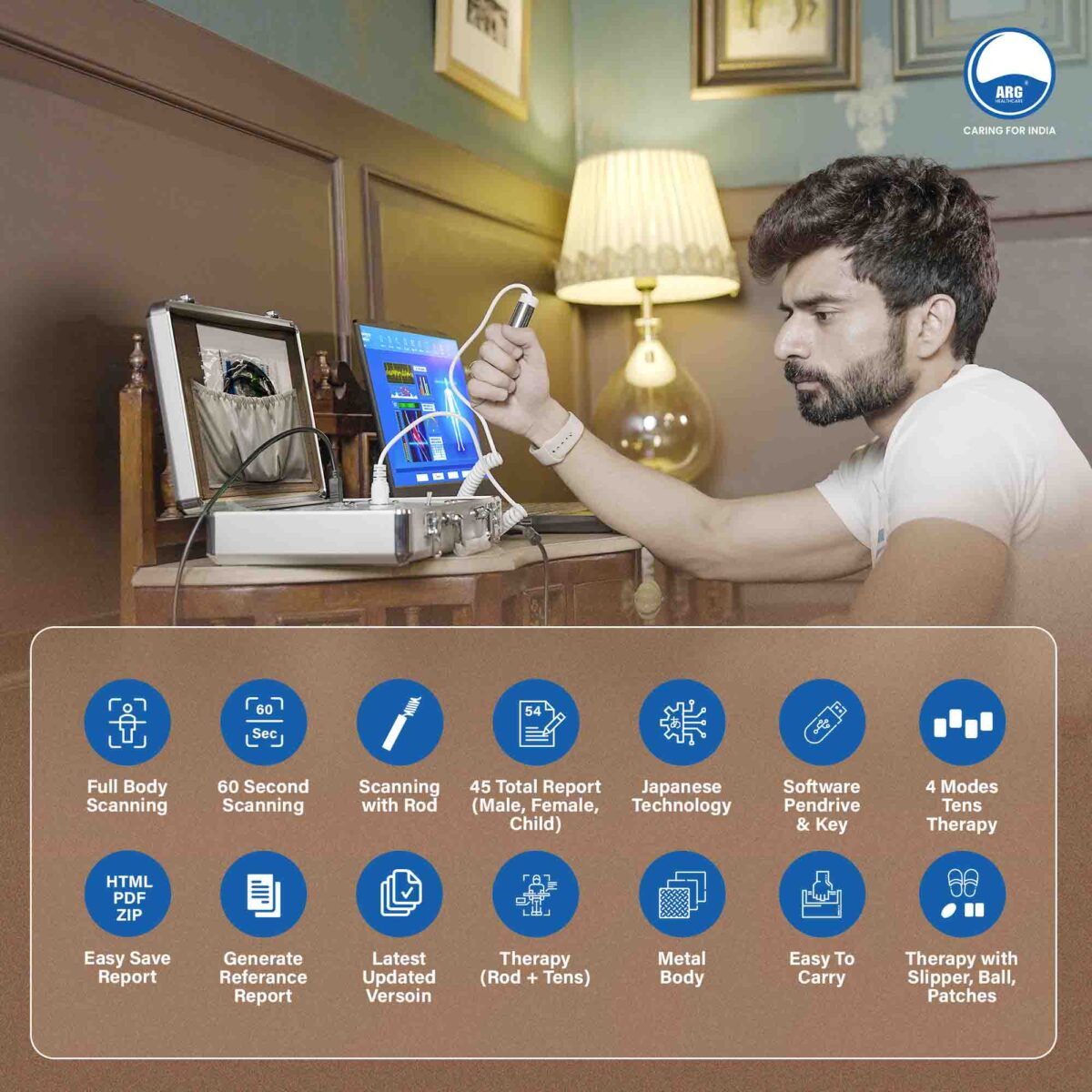 30G Quantum Magnetic Body Analyzer Thermal Machine 702T - Image 5