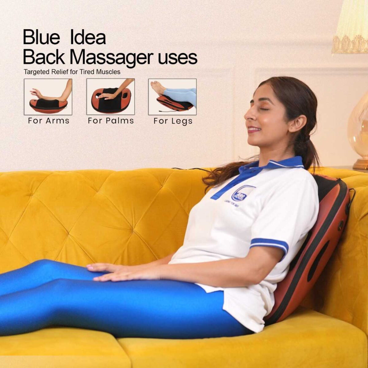 blue idea back massager