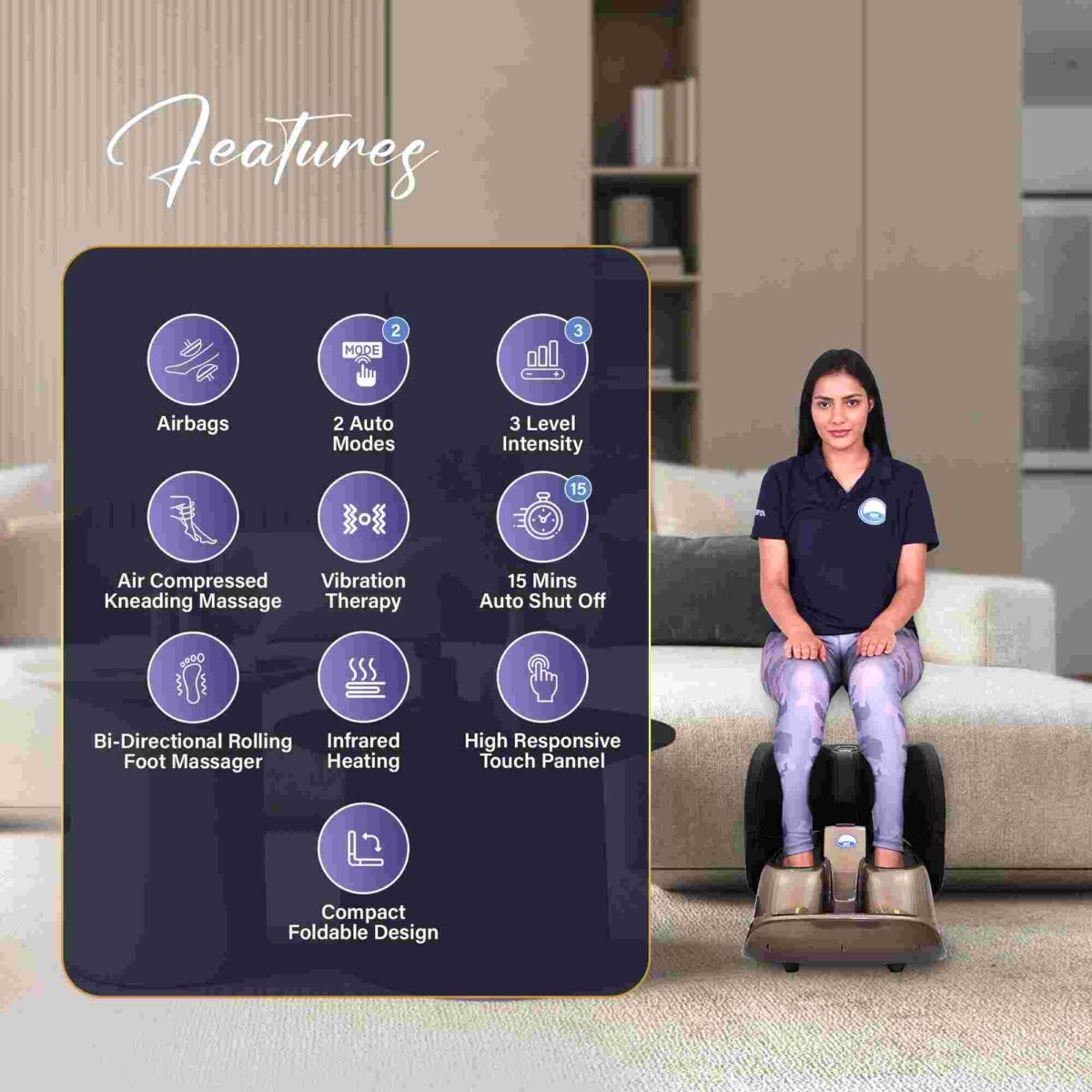 Leg Massager Foldable Arg 7000
