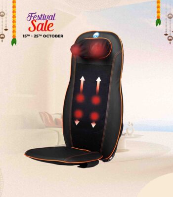 Portable Back Seat Massager Arg 708 Black