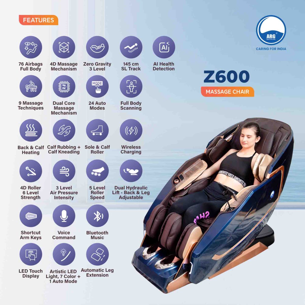 4D Full Body Massage Chair  Z600 - Image 5