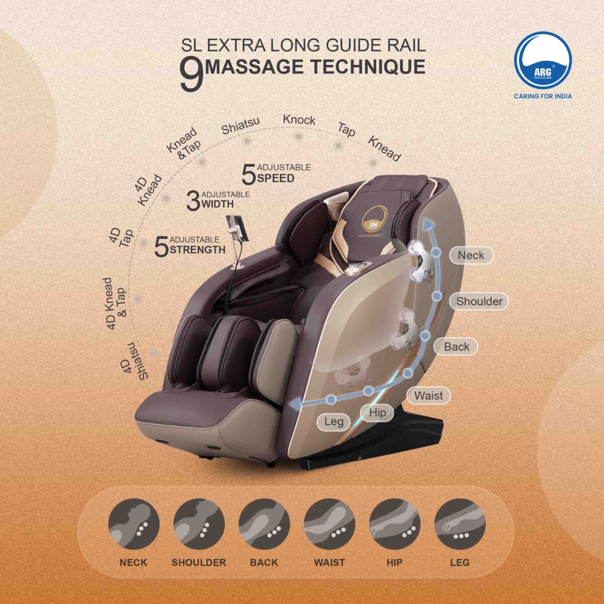 3D Luxury Massage Chair Arg 372 - Image 7