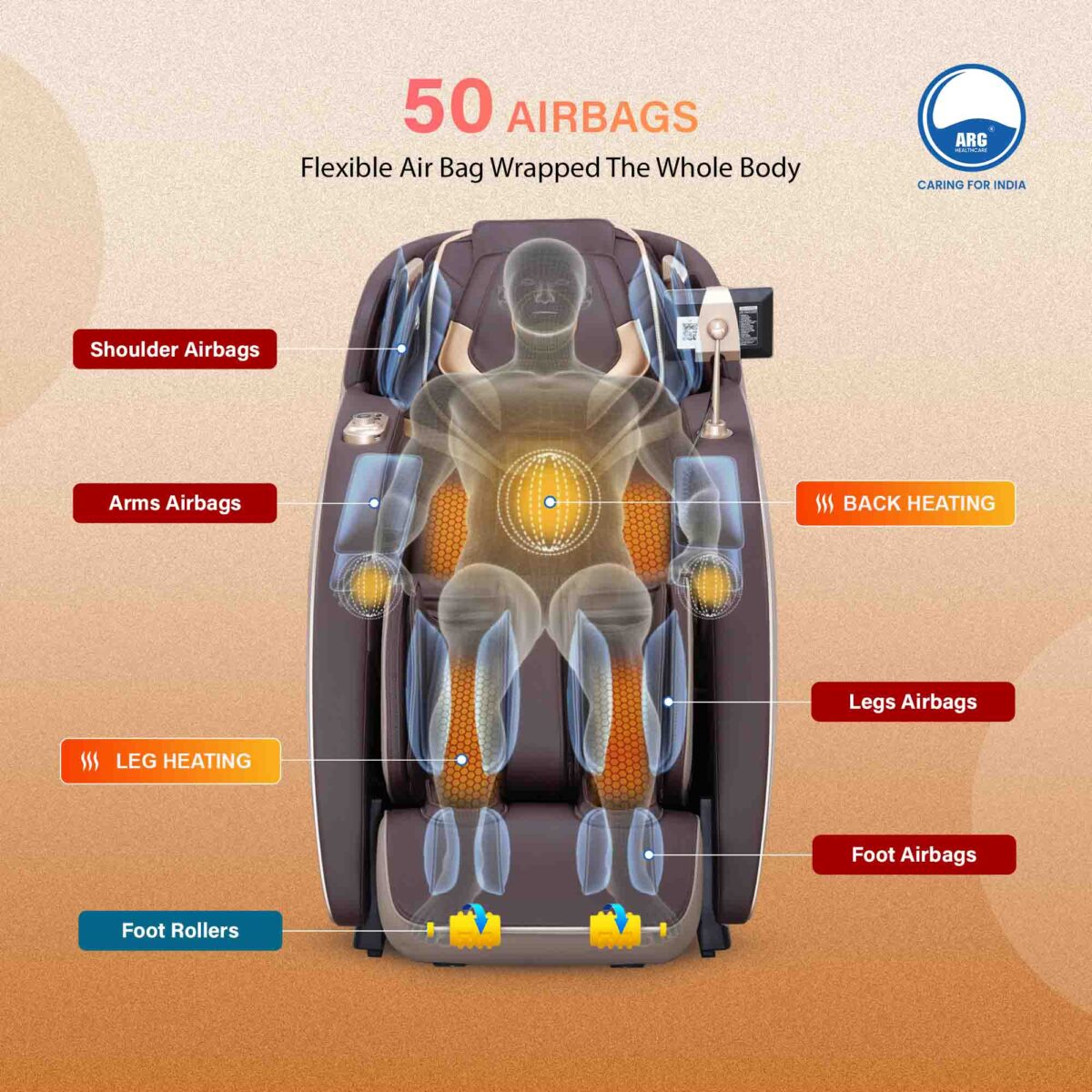 3D Luxury Massage Chair Arg 372 - Image 4