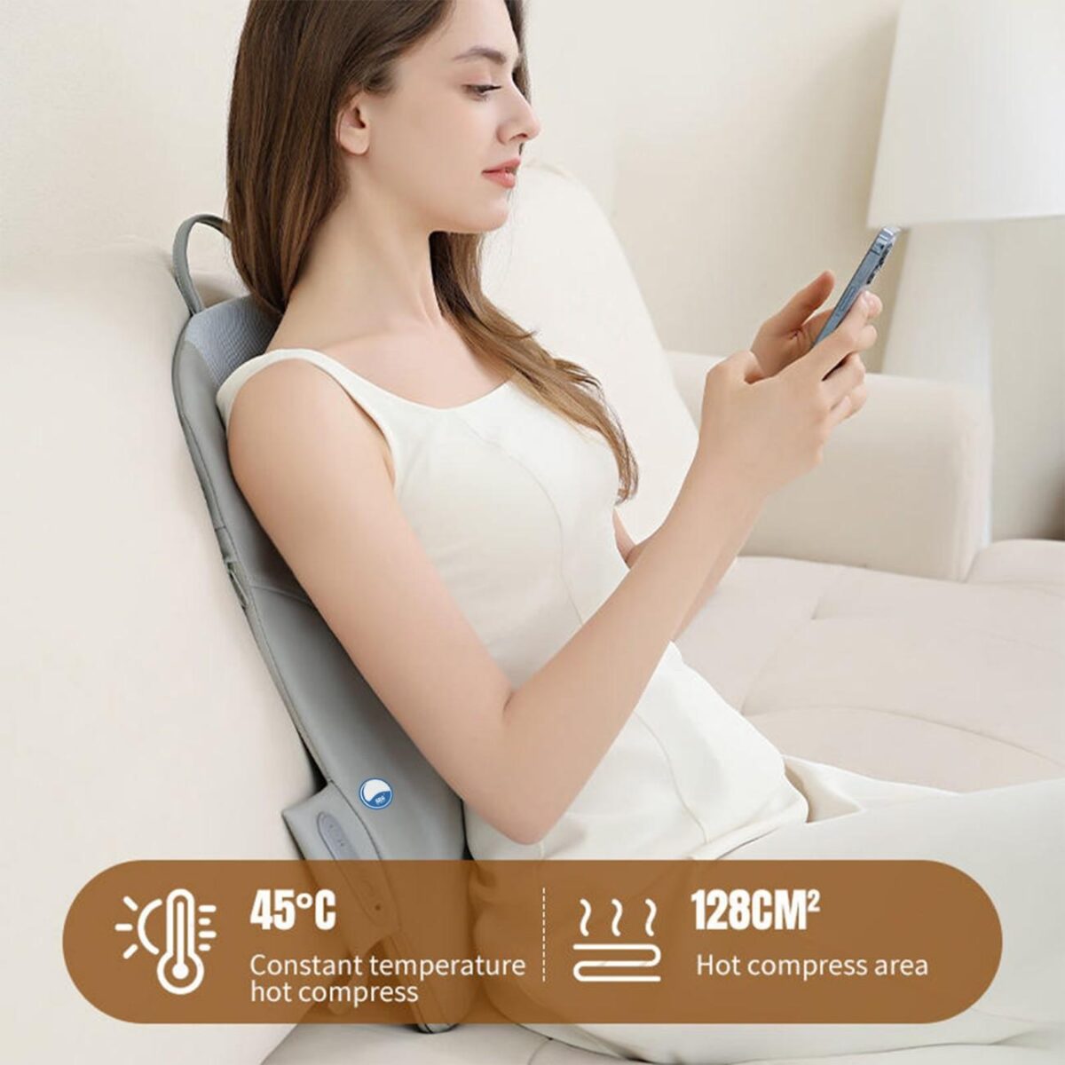Wireless Back Car Seat Massager
