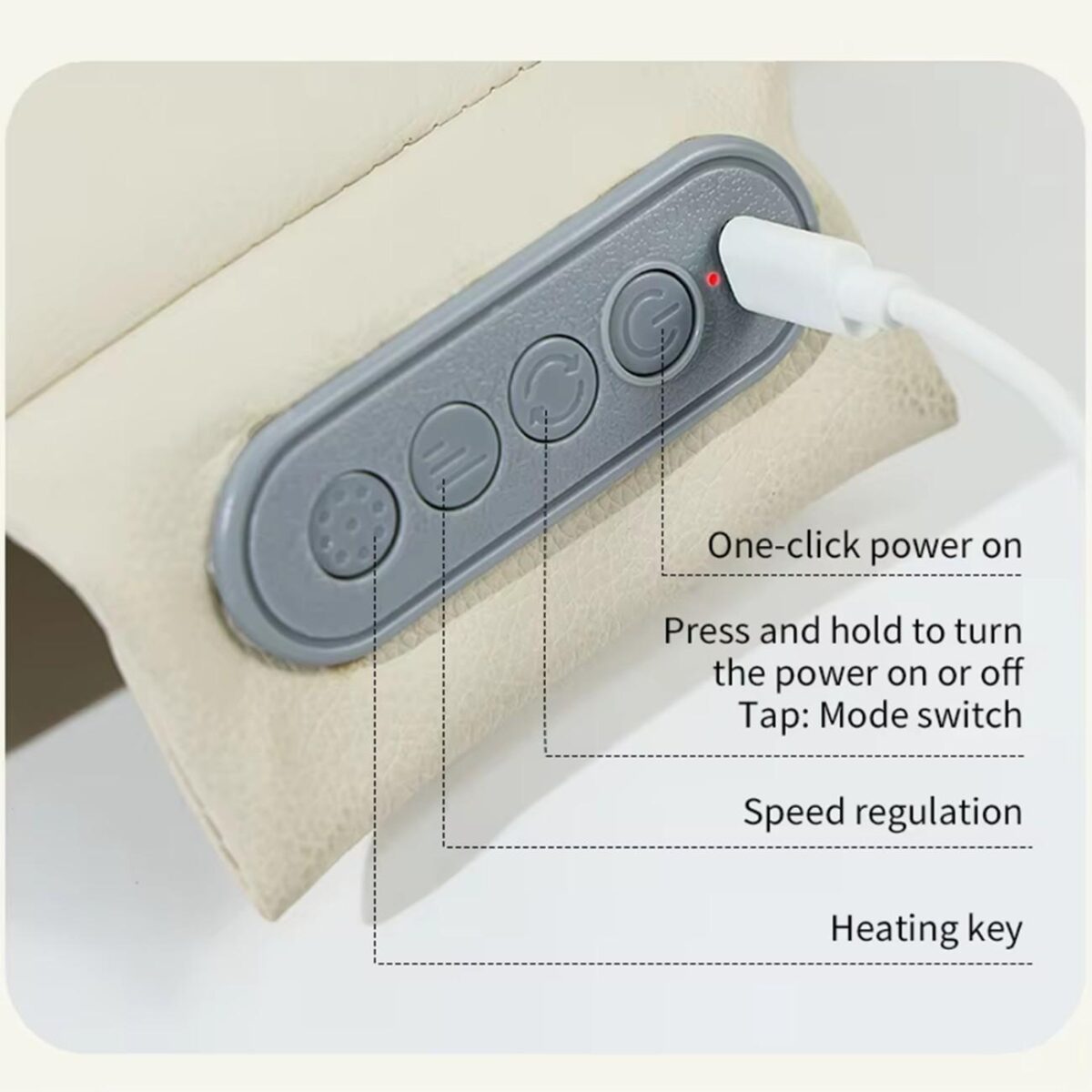 Wireless Back Car Seat Massager