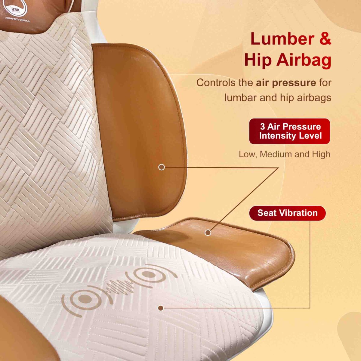 3D Back Massager with Air Pressure