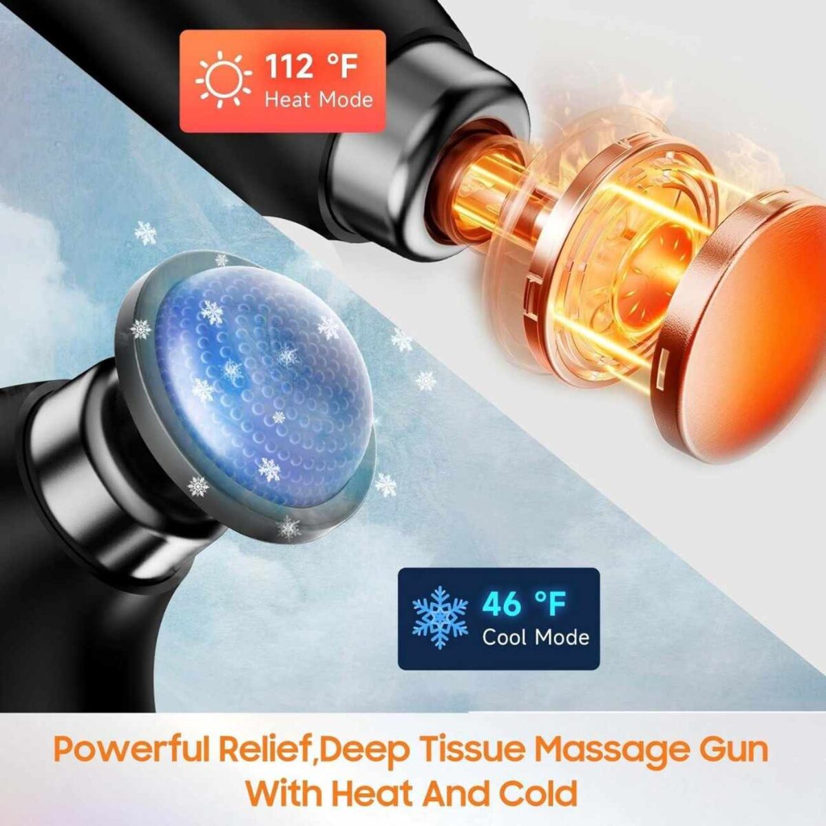 Foldable Heating Massage Gun