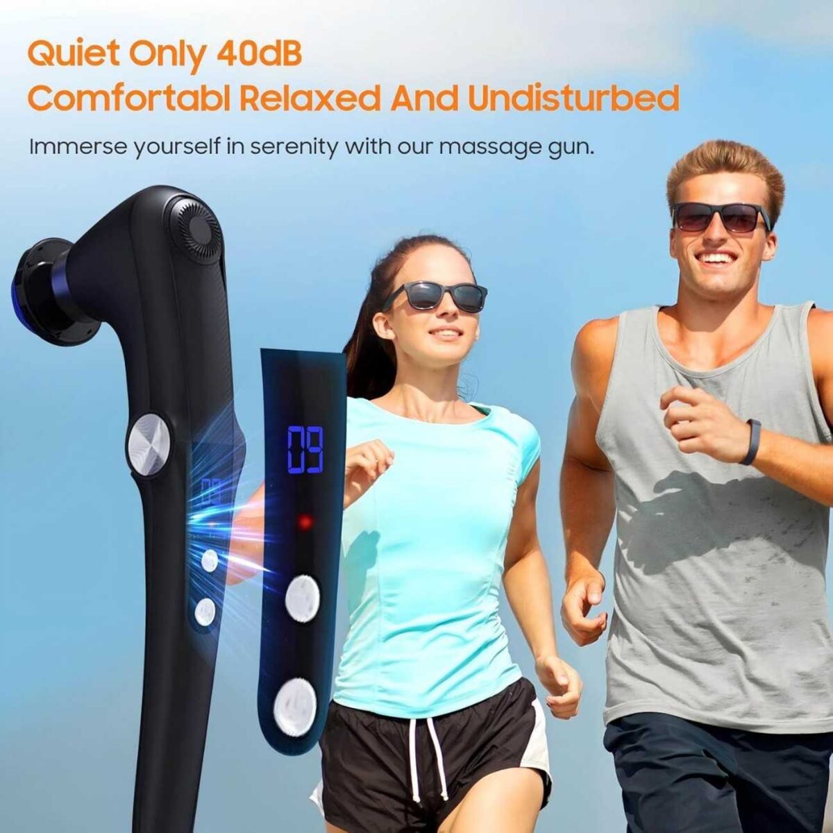 Foldable Heating Massage Gun