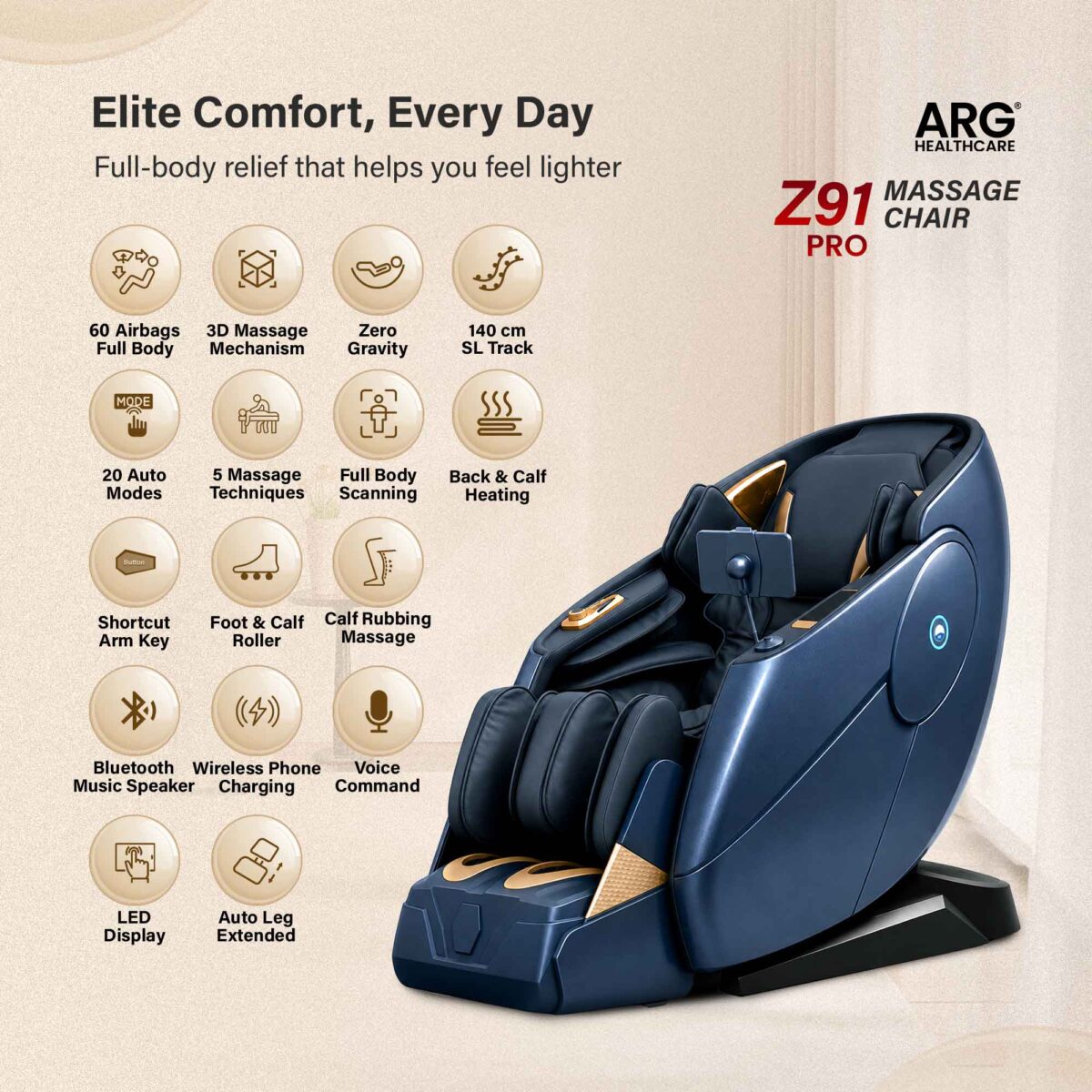3D Massage Chair Z91 Pro - Image 7