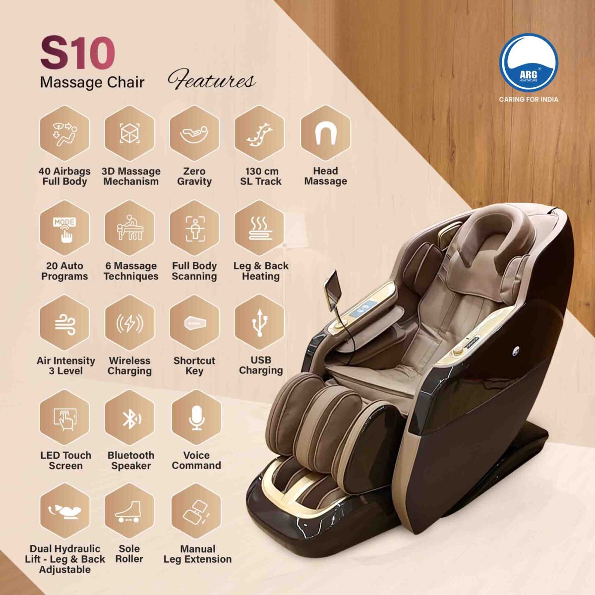 3D Massage Chair S10 - Image 5