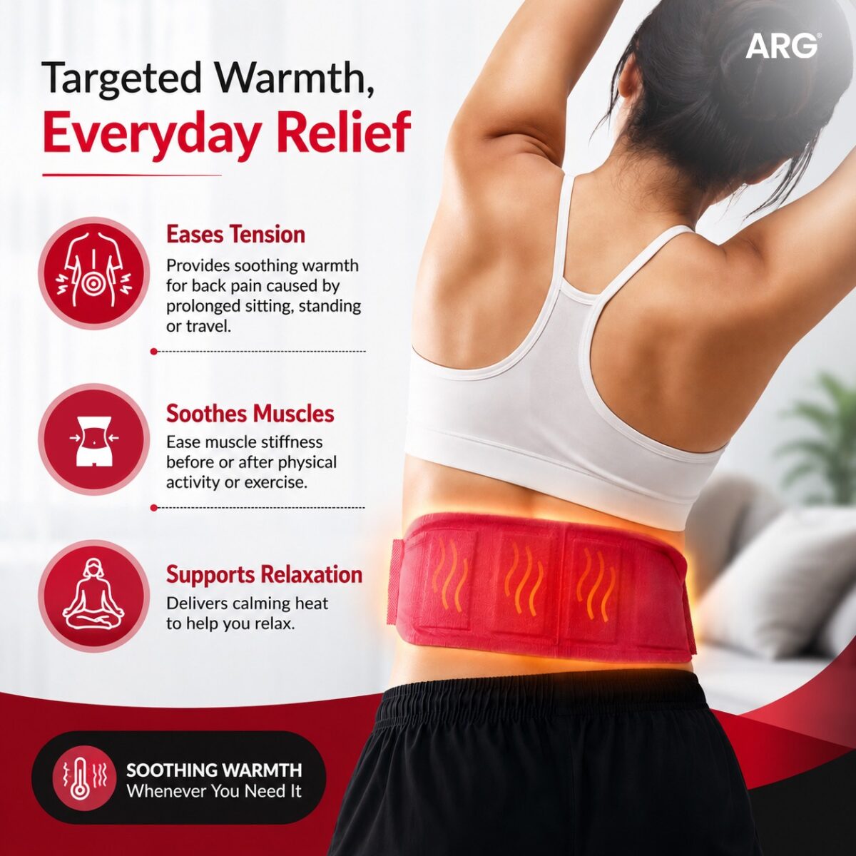 ARG  Back Heat Therapy Wrap - pack of 6 - Image 5