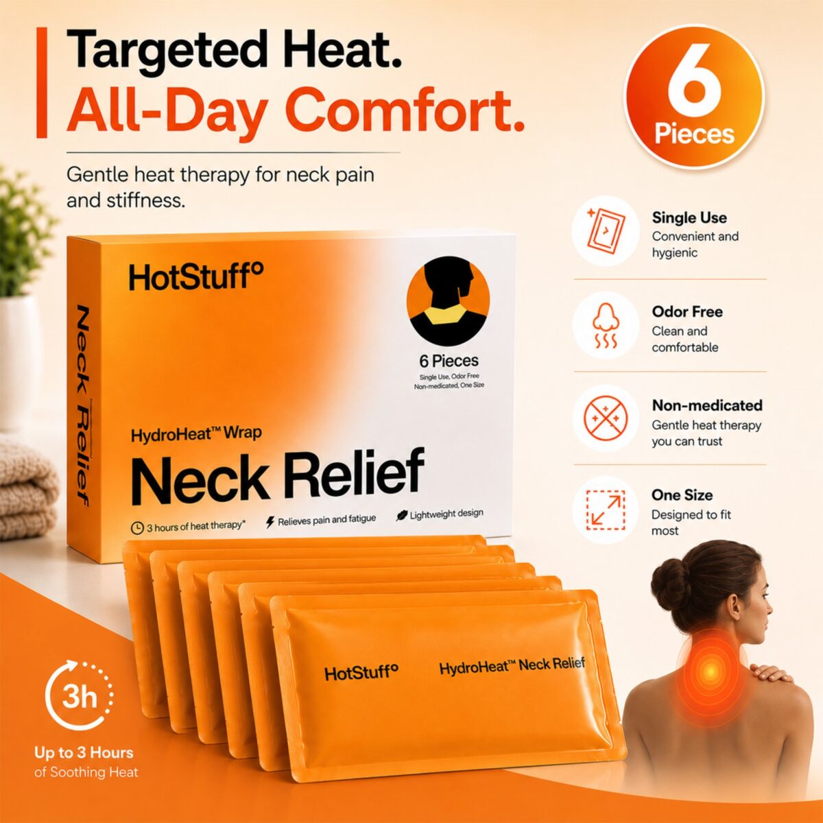 ARG Neck & Shoulder Heat Therapy Wrap– Pack of 6 - Image 5