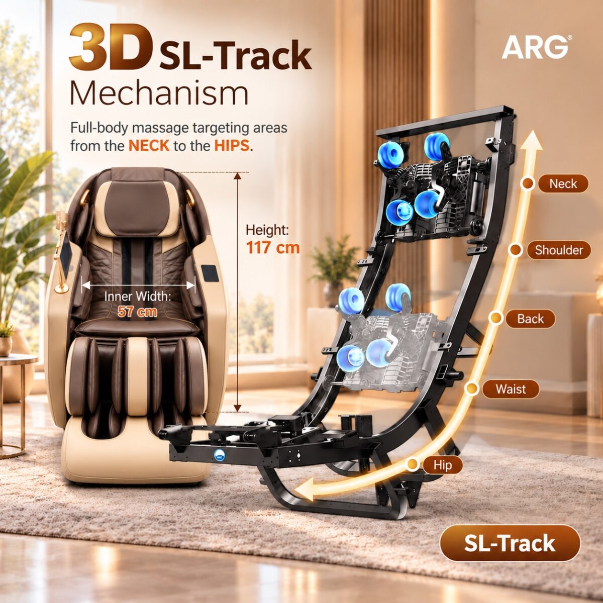 ARG A-7 Massage Chair - 3D MASSAGE CHAIR  - Image 2