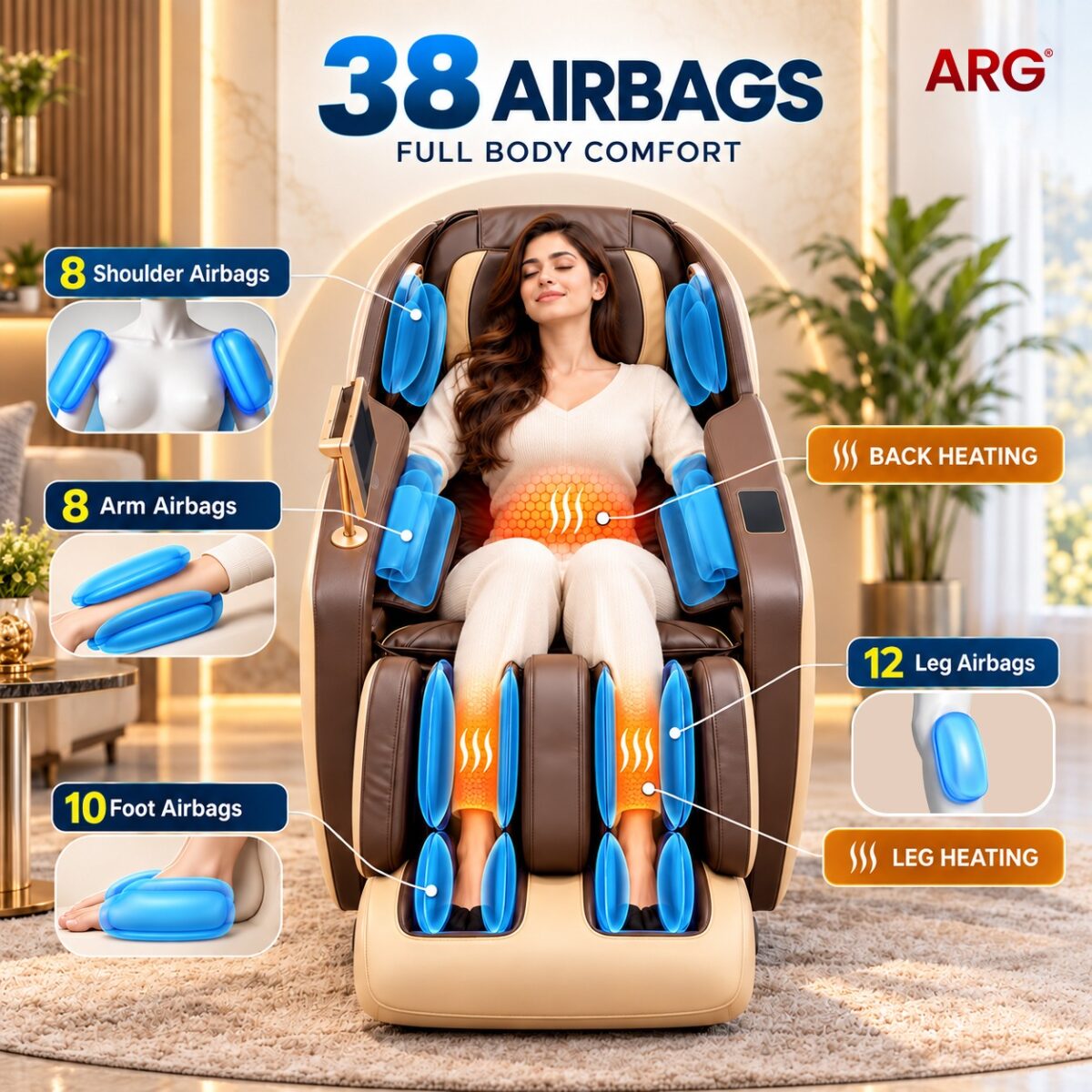 ARG A-7 Massage Chair - 3D MASSAGE CHAIR  - Image 5